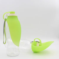 FurMates Co HydroFlip portable dog water dispenser in green with ergonomic flip bowl design