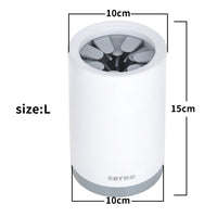 FurMates Co PawFlow Rapid Paw Cleaner size L dimensions diagram showing large paw washer cup for bigger dogs